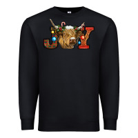 Black christmas joy cow Premium Sweatshirt - RanaPortraitStore