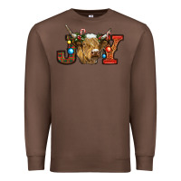 Chestnut christmas joy cow Premium Sweatshirt - RanaPortraitStore