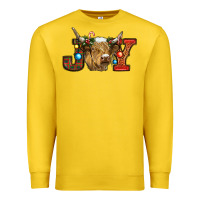 Lemon christmas joy cow Premium Sweatshirt - RanaPortraitStore