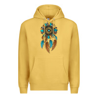Antique Gold dreamer catcher sunflower Premium Hoodie - JahusDesignShop