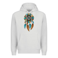 Dove Grey dreamer catcher sunflower Premium Hoodie - JahusDesignShop