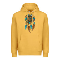 Mustard dreamer catcher sunflower Premium Hoodie - JahusDesignShop