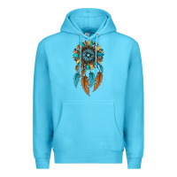Ocean Blue dreamer catcher sunflower Premium Hoodie - JahusDesignShop