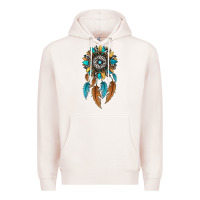 Pale Pink dreamer catcher sunflower Premium Hoodie - JahusDesignShop