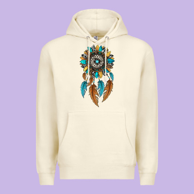 Dreamer Catcher Sunflower Premium Hoodie Designed By Jahusdesignshop
