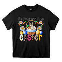 Black Oh For Peeps Sake Easter Heavy Core Tee - CowhideDigitalArt