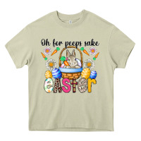 Mossy Oh For Peeps Sake Easter Heavy Core Tee - CowhideDigitalArt