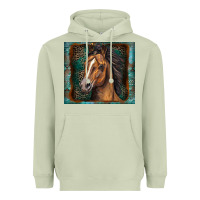 Matcha western horse Heavyweight Hoodie - Zillion Design Studio