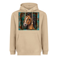 Mushroom western horse Heavyweight Hoodie - Zillion Design Studio