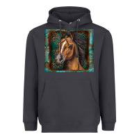 Smoke western horse Heavyweight Hoodie - Zillion Design Studio