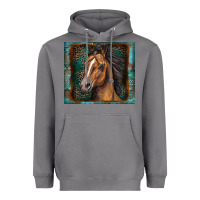 Storm western horse Heavyweight Hoodie - Zillion Design Studio