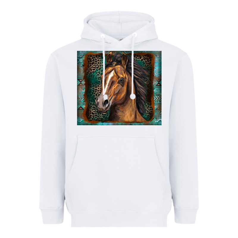 Western Horse Heavyweight Hoodie by Zillion Design Studio | Teevron