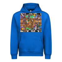 Cobalt easter bunny egg cowhide leopard Urban Hoodie - Artiststas