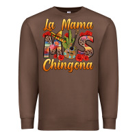 Chestnut La Mama mas Chingona Premium Sweatshirt - texasbilliewilder