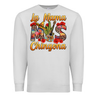 Dove Grey La Mama mas Chingona Premium Sweatshirt - texasbilliewilder