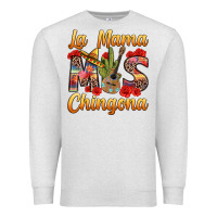 Oatmeal Heather La Mama mas Chingona Premium Sweatshirt - texasbilliewilder