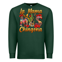 Sports Green La Mama mas Chingona Premium Sweatshirt - texasbilliewilder