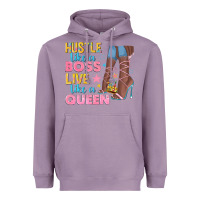 Lavender hustle like a boss live like a queen Heavyweight Hoodie - texasbilliewilder