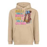 Mushroom hustle like a boss live like a queen Heavyweight Hoodie - texasbilliewilder