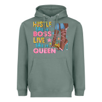 Sage hustle like a boss live like a queen Heavyweight Hoodie - texasbilliewilder