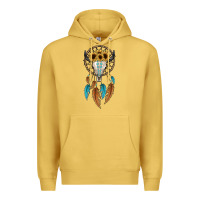 Antique Gold dreamer catcher bull skull Premium Hoodie - JahusDesignShop