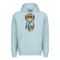 Blue Mist dreamer catcher bull skull Premium Hoodie - JahusDesignShop