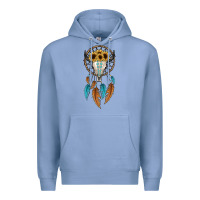 Colony Blue dreamer catcher bull skull Premium Hoodie - JahusDesignShop