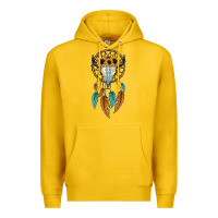Lemon dreamer catcher bull skull Premium Hoodie - JahusDesignShop