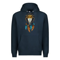 Navy dreamer catcher bull skull Premium Hoodie - JahusDesignShop