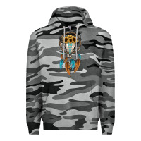 Slate Camo dreamer catcher bull skull Premium Hoodie - JahusDesignShop