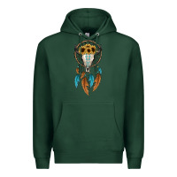 Sports Green dreamer catcher bull skull Premium Hoodie - JahusDesignShop