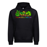 Black peace love st patty's day Urban Hoodie - Artiststas