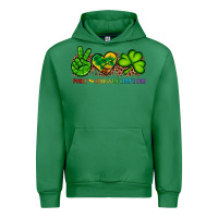 Emerald peace love st patty's day Urban Hoodie - Artiststas