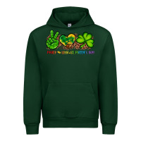 Forest Green peace love st patty's day Urban Hoodie - Artiststas