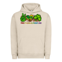 Pigment French Oak peace love st patty's day Urban Hoodie - Artiststas