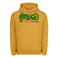 Pigment Peanut Butter peace love st patty's day Urban Hoodie - Artiststas