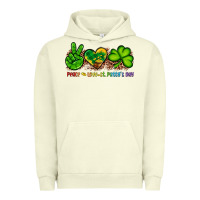 Pigment Pistachio peace love st patty's day Urban Hoodie - Artiststas