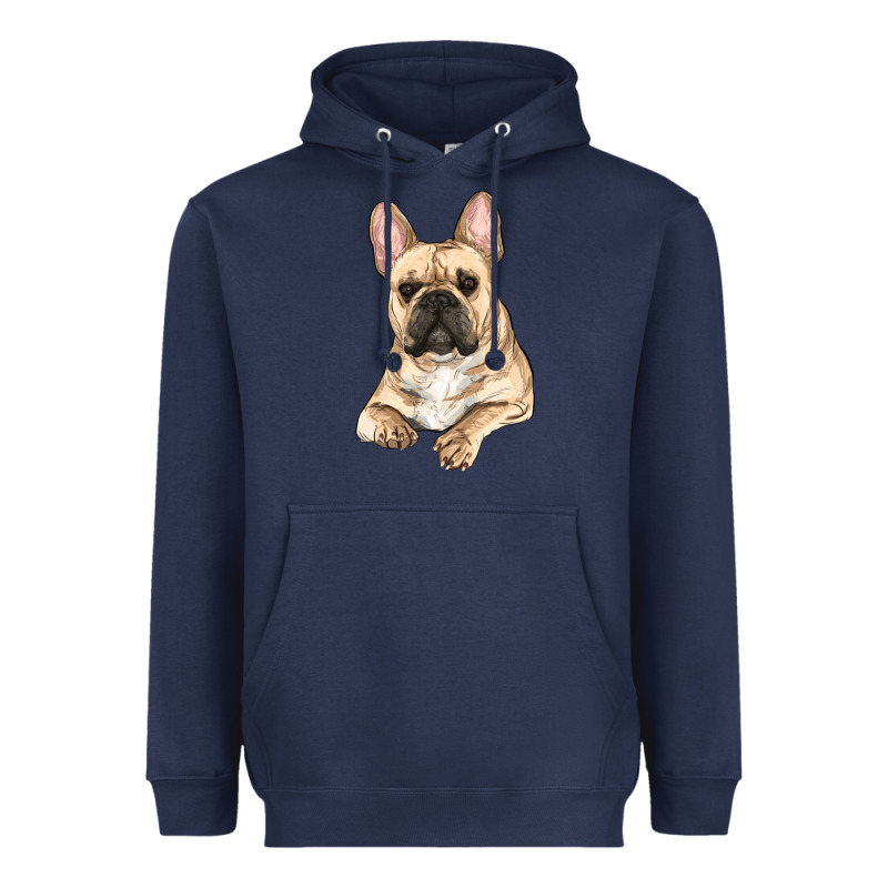 French Bulldog Sitting Heavyweight Hoodie by RanaPortraitStore | Teevron