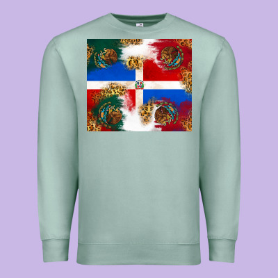 Mexican And Dominican Republic Premium Sweatshirt Designed By Texasbilliewilder