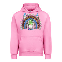 Fuchsia Pink easter gnome rainbow Urban Hoodie - Artiststas