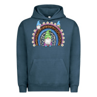 Pigment Midnight Navy easter gnome rainbow Urban Hoodie - Artiststas