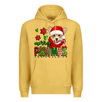Antique Gold merry pawmas christmas corgi Premium Hoodie - Jasminsmagicworld