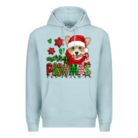 Blue Mist merry pawmas christmas corgi Premium Hoodie - Jasminsmagicworld
