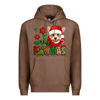 Chestnut merry pawmas christmas corgi Premium Hoodie - Jasminsmagicworld