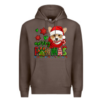 Coffee merry pawmas christmas corgi Premium Hoodie - Jasminsmagicworld