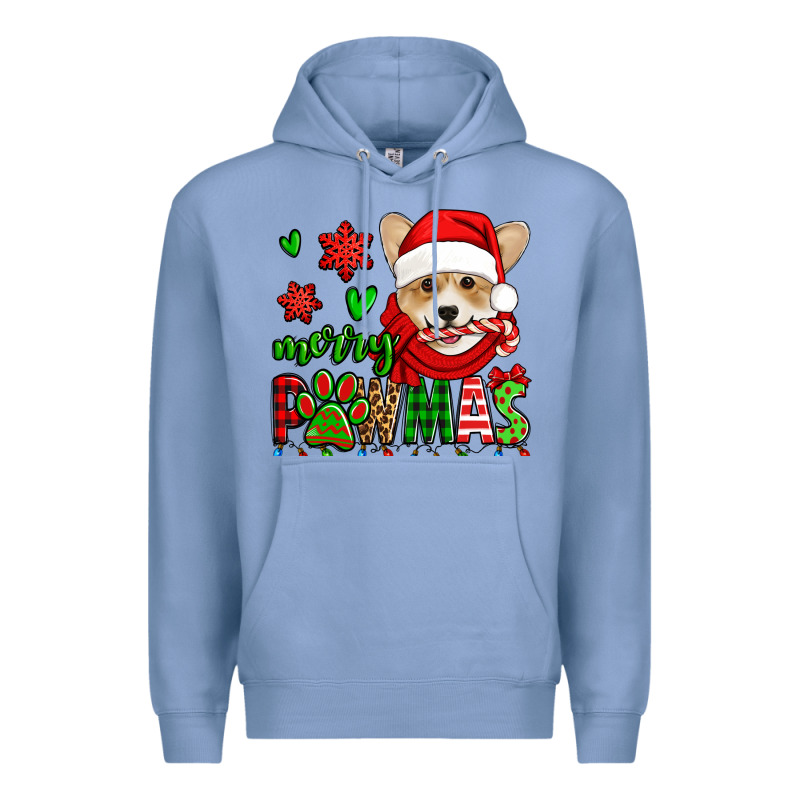 Merry Pawmas Christmas Corgi Premium Hoodie by Jasminsmagicworld | Teevron