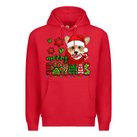 Red merry pawmas christmas corgi Premium Hoodie - Jasminsmagicworld