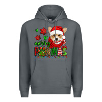 Rock merry pawmas christmas corgi Premium Hoodie - Jasminsmagicworld