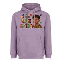Lavender i am black history afro black boy child juneteenth Heavyweight Hoodie - texasbilliewilder