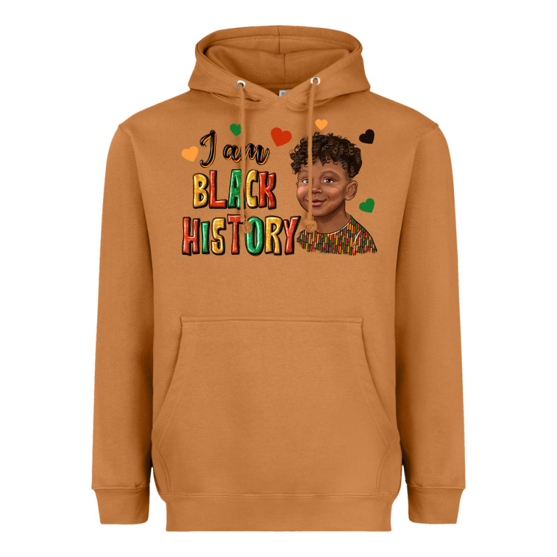 I Am Black History Afro Black Boy Child Juneteenth Heavyweight Hoodie by texasbilliewilder | Teevron
